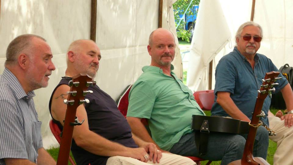 Writers' Forum at Bromsgrove Folk Festival 2014 - John Francis Connor, Mike Silver, Anthony John Clarke, Tony Burt
